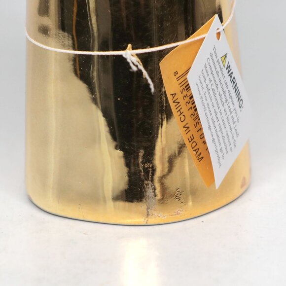 Metallic Gold Porcelain Hand Vase Floral Display Home Decor Thumbs Up Ceramic - Picture 11 of 12